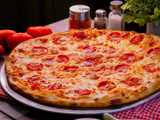 Pizza and lasagna italian food cheese