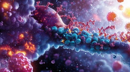 Fototapeta premium Abstract Molecular Structure