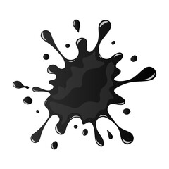 ink splatter vector isolated on white background
