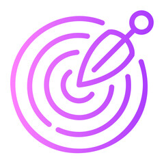 dart Line Gradient Icon