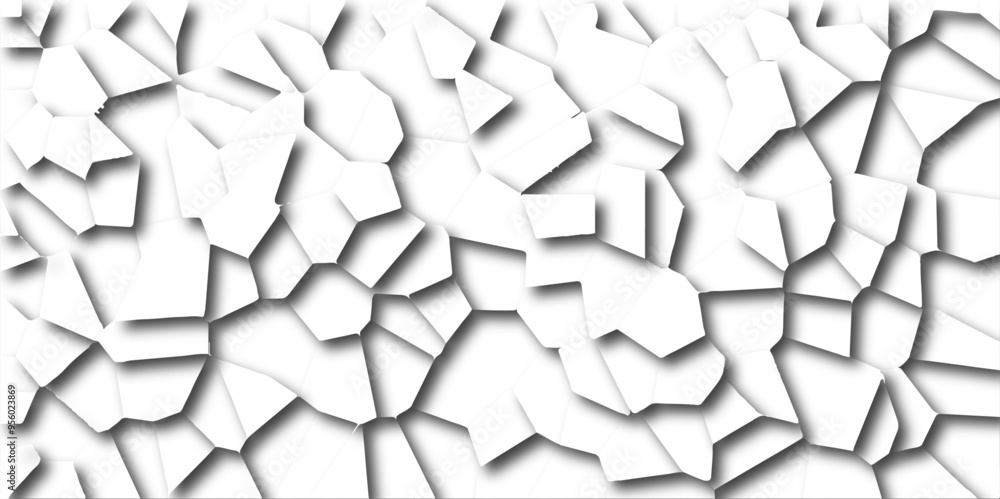 Poster abstract white paper cut shadows background realistic crumpled paper decoration textured with multi 
