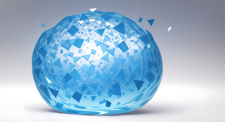 An abstract illustration of focus and distraction, with a central, sharp, and clear element representing focus, surrounded by blurred and scattered shapes symbolizing distractions pulling attention aw