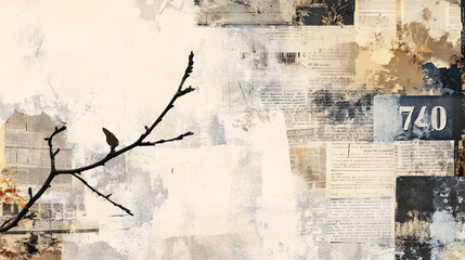 Obraz premium old vintage grunge ripped paper texture retro background