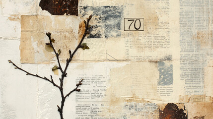 old vintage grunge ripped paper texture retro background