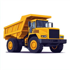 a yellow dump truck vehicle