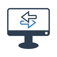 Computer transfer icon