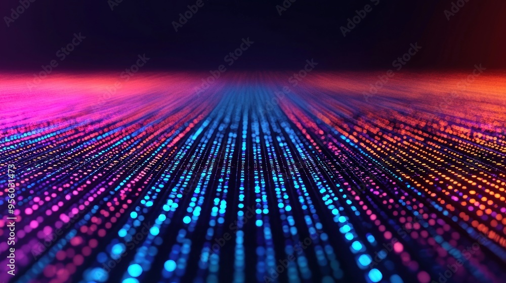 Aufkleber digital data stream.