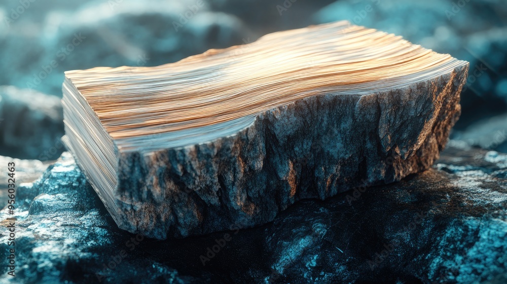 Poster isolated log file on an abstract background