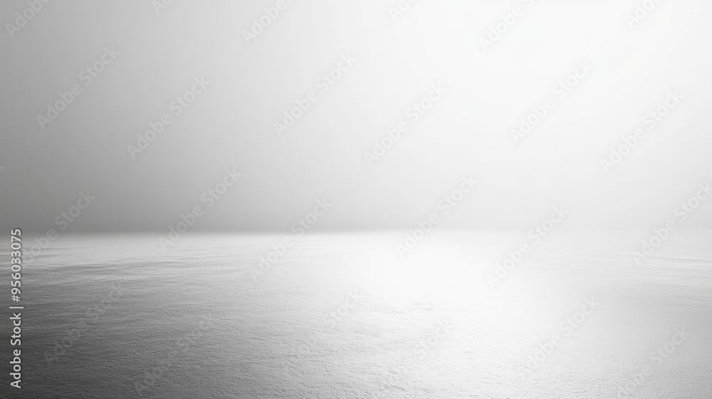 Poster gray and white gradient background with a subtle blend creating a smooth transition for a minimalist