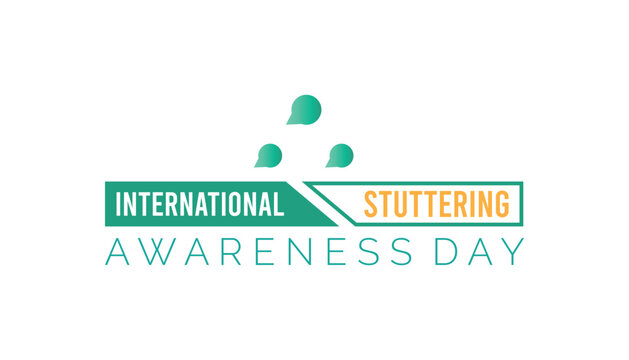 International Stuttering Awareness Day is observed every year on October. Medical Healthcare Awareness concept. background, placard, banner template Vector illustration design.