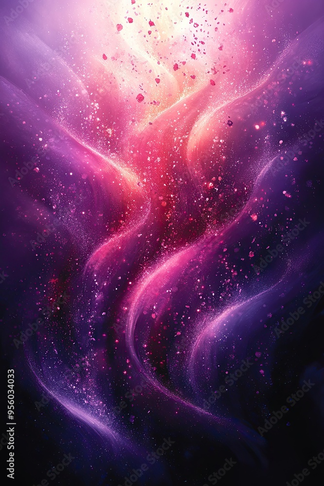 Poster abstract background with pink and purple colors. this image is suitable for projects related to magi
