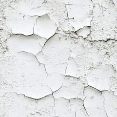 Obraz premium Cracked white wall texture