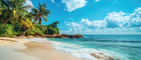 Obraz premium tropical beach and sea - landscape