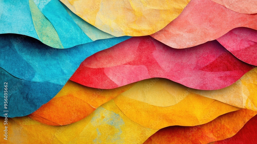 Aufkleber textured paper background with an abstract colorful design