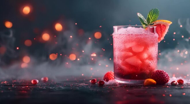 Spooky Halloween party drinks with dry ice effects
