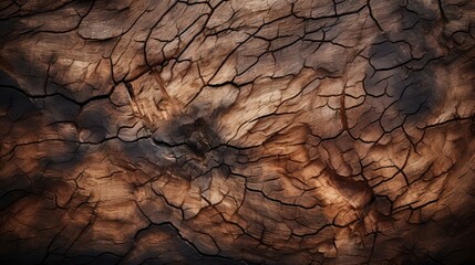 a close up of a crack in a tree. 