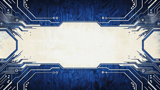circuit board design with empty space illustration