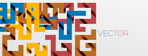 Color bend lines with shadow texture effect. Vector Illustration For Wallpaper, Banner, Background, Card, Book Illustration, landing page