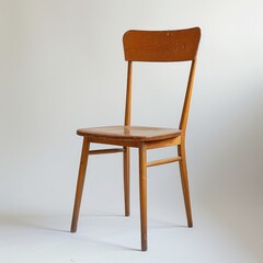 Vintage Wooden Chair with a Simple Design