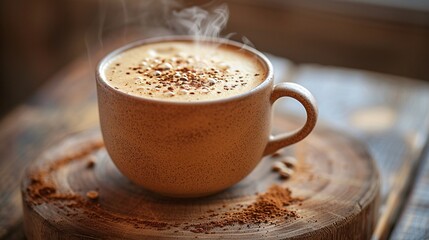 Obraz premium Ah the simple pleasure of hot fresh coffee Picture 