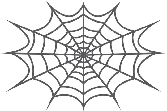 recommend clip art: Halloween spider web vector art on white background