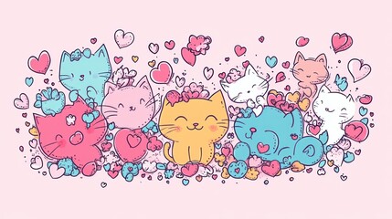 Cute Cats in Love