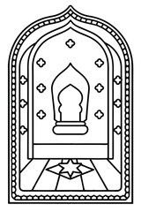 islamic muslim carpet sajadah design