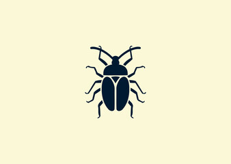 Vector illustration of Beetle Logo Design