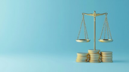 Golden Scales Balanced on Stacks of Coins