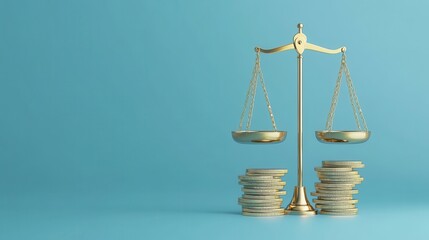 Golden Scales Balanced with Stacks of Coins