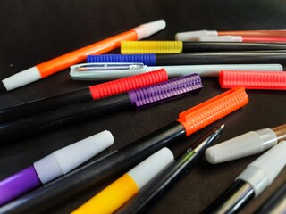 Colored pencils are a tool used to add color to paintings. There are many kinds of colored pencils, from crayons to wooden colored pencils