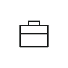 Hand bag outline vector sign and symbol. Vector