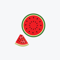 Watermelon icon. Vector illustration