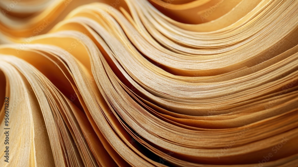 Aufkleber artistic close-up of overlapping book pages, forming a repetitive pattern, ideal for backgrounds