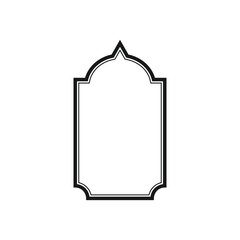 Vintage decorative frame isolated on white background. Vector