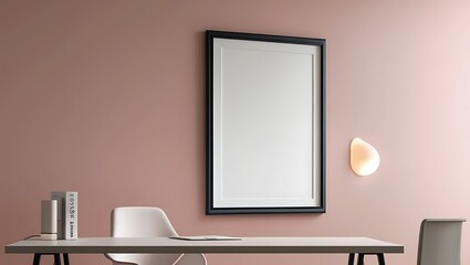 Versatile Frame Mockup for Artists and Designers, Featuring Blank Space for Photos, Posters, or Artwork