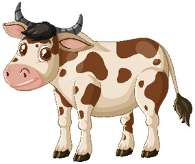 Cute Cartoon Cow Illustration