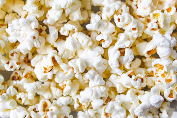 close up of popcorn