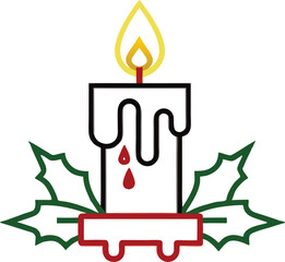 A candle flame flickers gently its soft glow casting light and warmth creating a cozy and serene atmosphere







