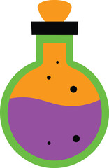 green potion in a magical witch's  Chemical