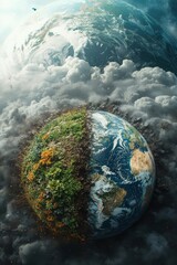 Fototapeta premium earth in the sky