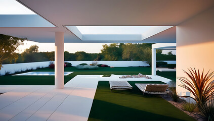 Fototapeta premium Modern Style landscape design model