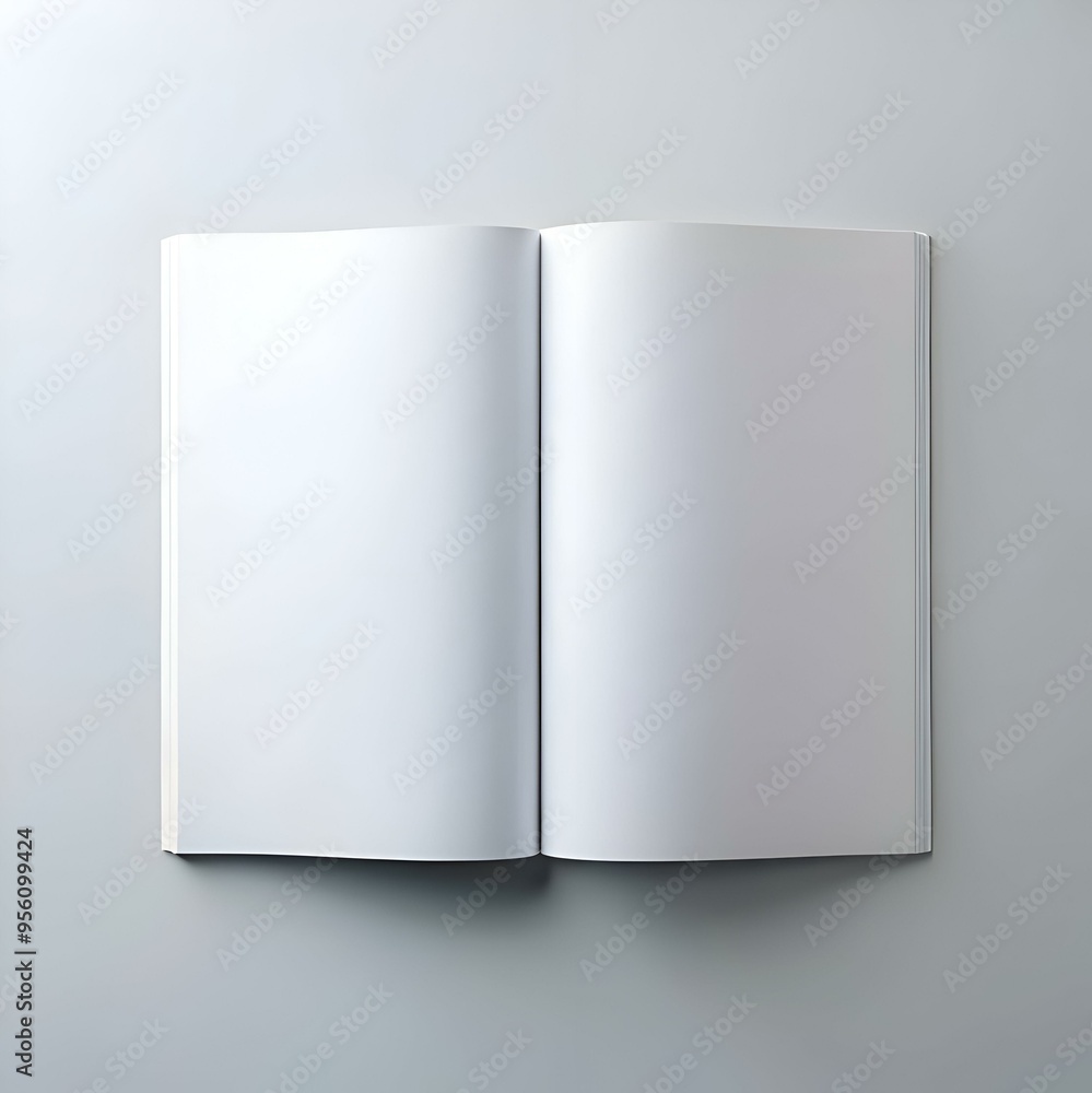 Poster blank open book mockup. perfect for adding your own design or text.
