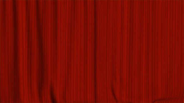 red theater curtain background opening and closing with green screen , transparent video curtain ,video opener