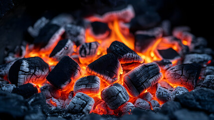 Burning Charcoal Briquettes in a Grill