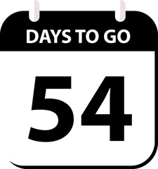 Countdown days left banner. Count time sale. Days to go. Countdown scoreboard timer. Vector illustration.