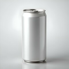 Blank aluminum can mockup. perfect for showcasing your beverage brand design.