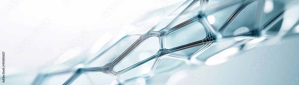Poster abstract 3d wireframe structure of a website layout, futuristic web development visualization, digit