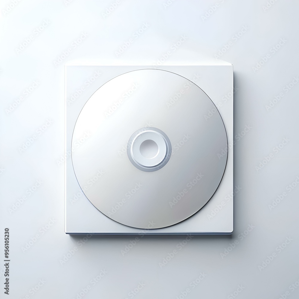 Poster a blank cd in its case. ready to be filled with your creative content.