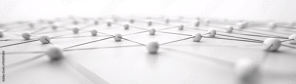 Poster Wireframe of a website layout with focus on user navigation paths, intuitive design concept, seamless user experience.
